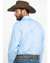 Ariat Men's Wrinkle Free Solid Long Sleeve Button Down Western Shirt