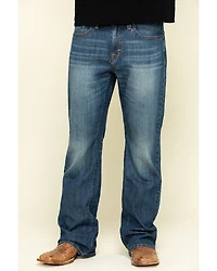 Cody James Men's Wolfstooth Wash Duke Relaxed Bootcut Stretch Denim Jeans - Tall