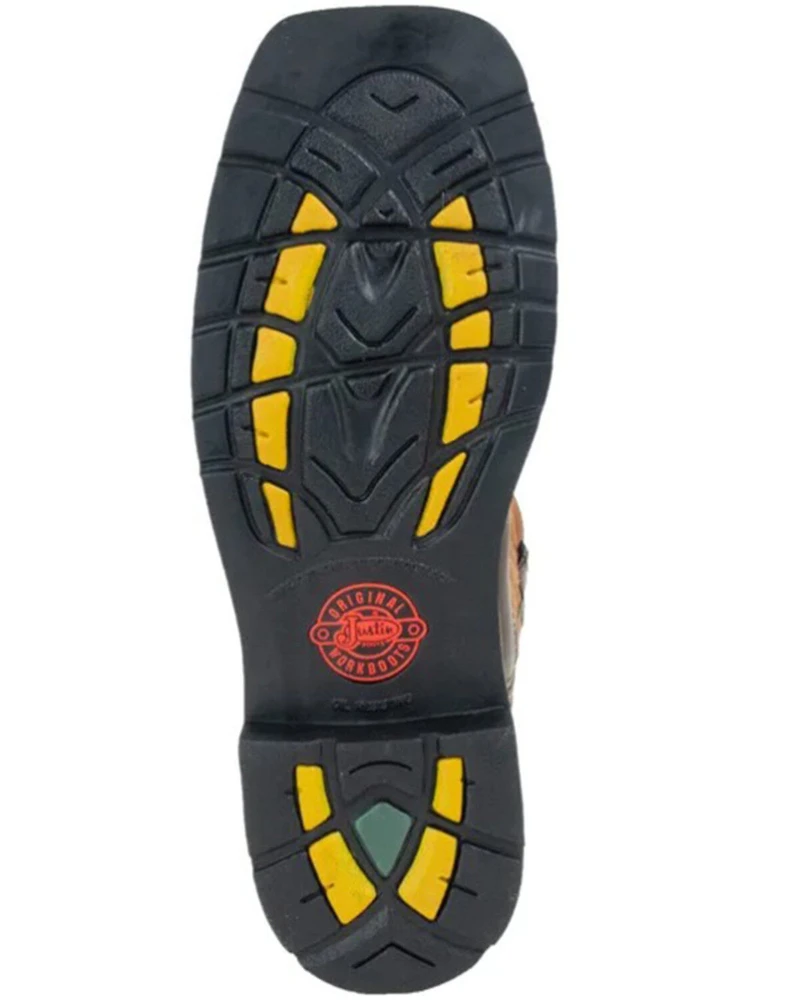 Justin Men's Actuator Western Work Boots - Composite Toe