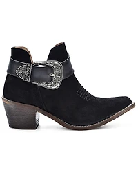 Circle G Women's Buckle Ankle Booties - Round Toe
