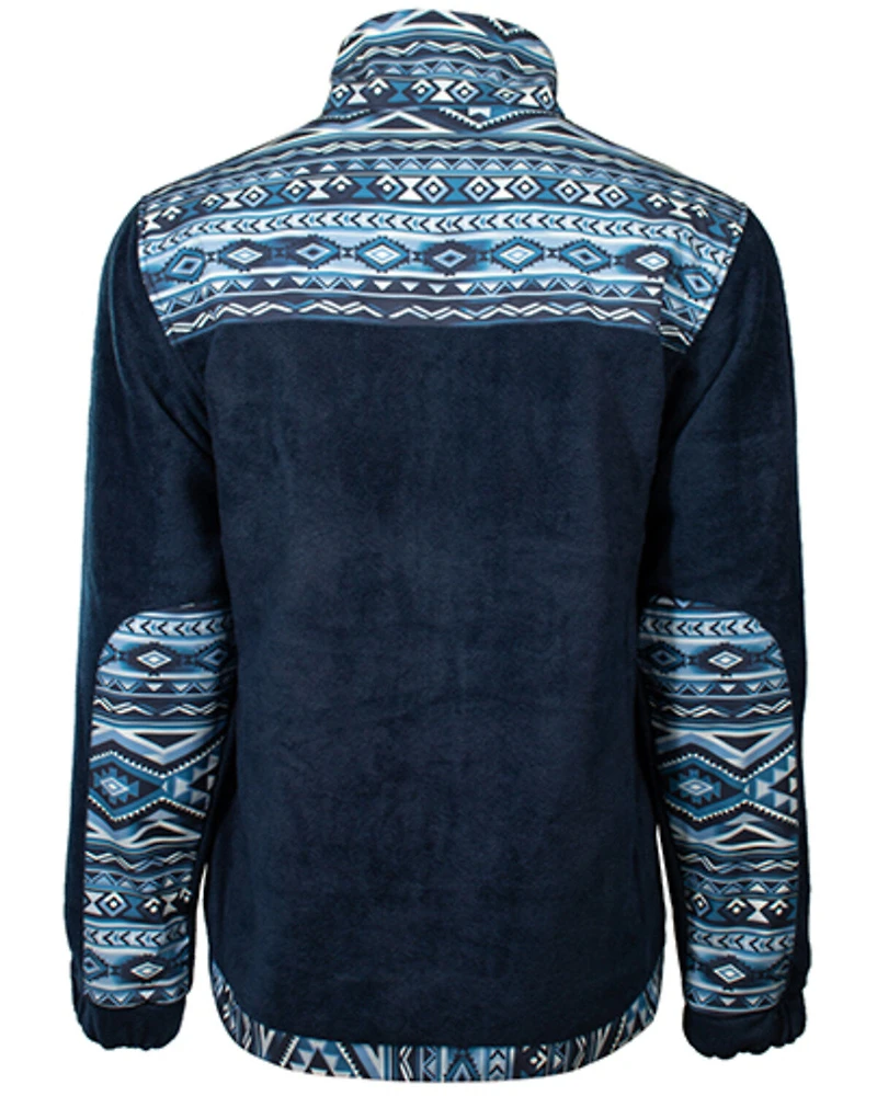 Hooey Boys' Southwestern Print Color Block Tech Jacket
