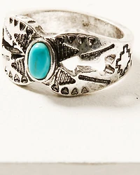 Shyanne Women's Dakota Silver Cactus 5-Piece Ring Set