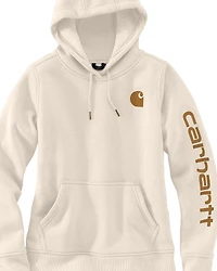 Carhartt Women's Relaxed Fit Midweight Logo Sleeve Graphic Hoodie
