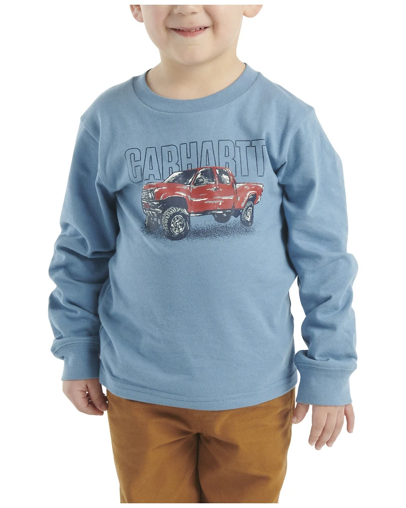 Carhartt Toddler Boys' Truck Long Sleeve Graphic T-Shirt