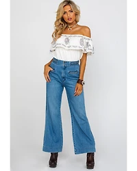 Free People Women's Seasons The Sun Jeans