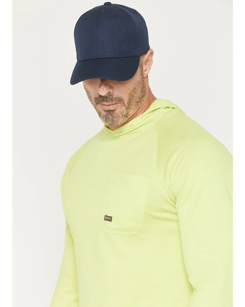 Ariat Men's Rebar Cotton Strong Hooded Long Sleeve Work T-Shirt