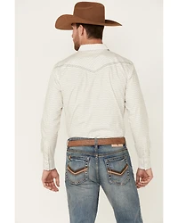 Cody James Men's Crackle Southwestern Geo Print Long Sleeve Snap Western Shirt