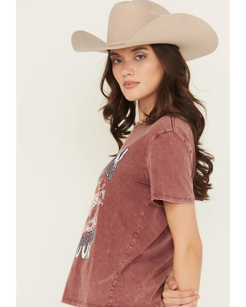 Rock & Roll Denim Women's Honky Tonk Short Sleeve Graphic Tee