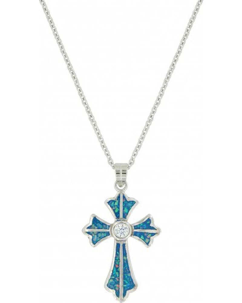 Montana Silversmiths Women's River of Lights Cross Necklace