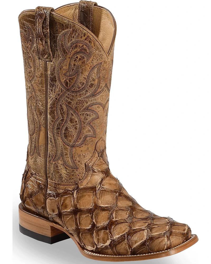 Cody James Men's Pirarucu Exotic Boots - Broad Square Toe