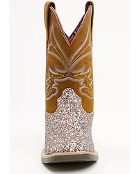 Shyanne Girls' Avery Glitter Western Boots - Broad Square Toe
