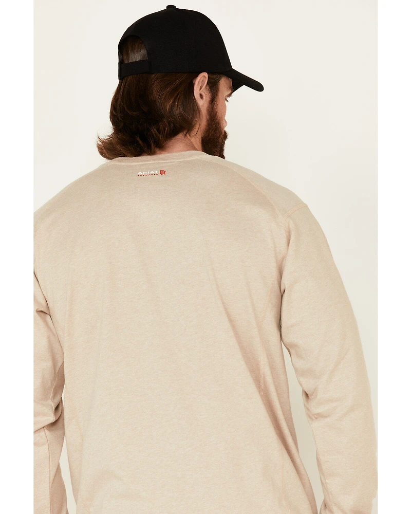 Ariat Men's FR Air Long Sleeve Work Henley Shirt
