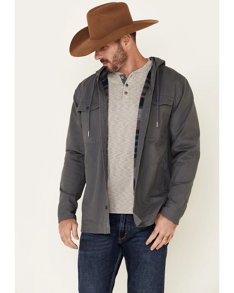 United By Blue Men's Flannel Lined Hooded Anchor Chore Coat
