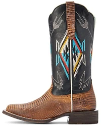 Ariat Women's Frontier Chimayo Ancient Southwestern Embroidered Western Boots - Broad Square Toe