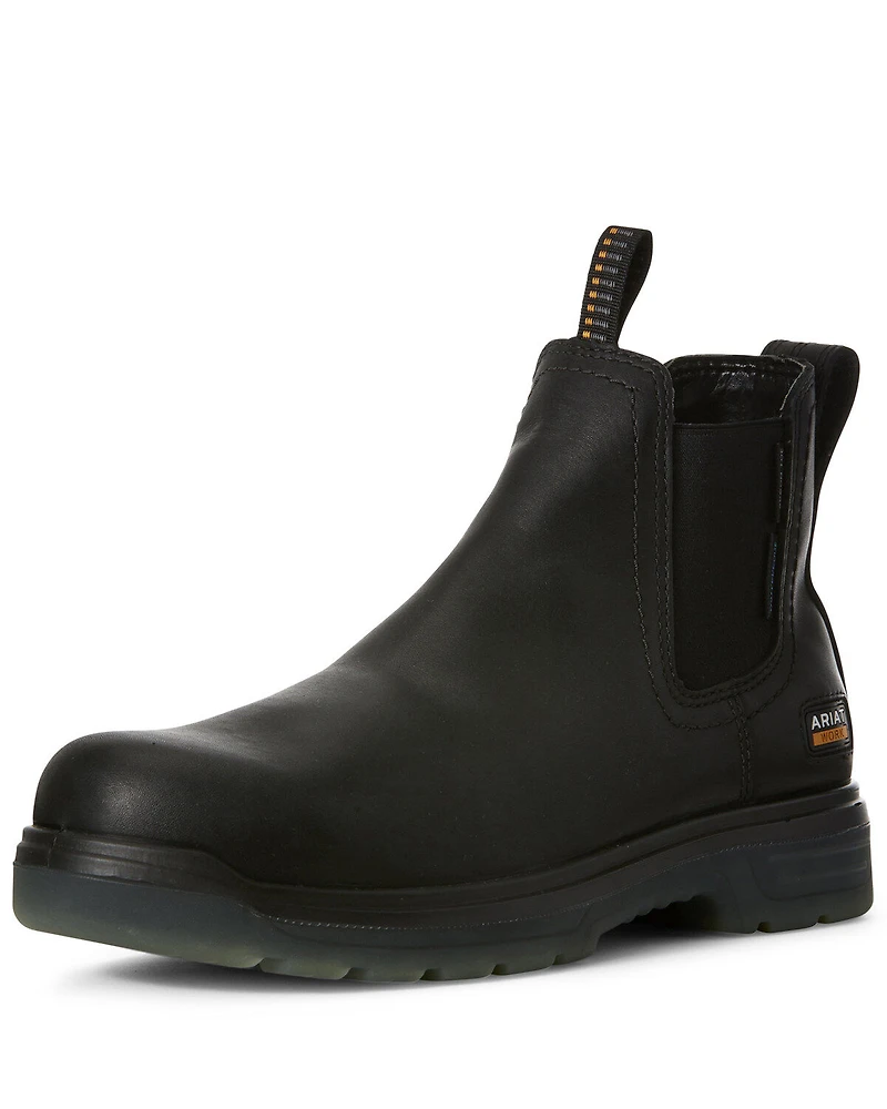 Ariat Men's Turbo Chelsea Waterproof Work Boots - Carbon Toe