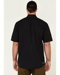 Ariat Men's Solid Black Ventek Outbound Short Sleeve Button-Down Western Shirt - Big