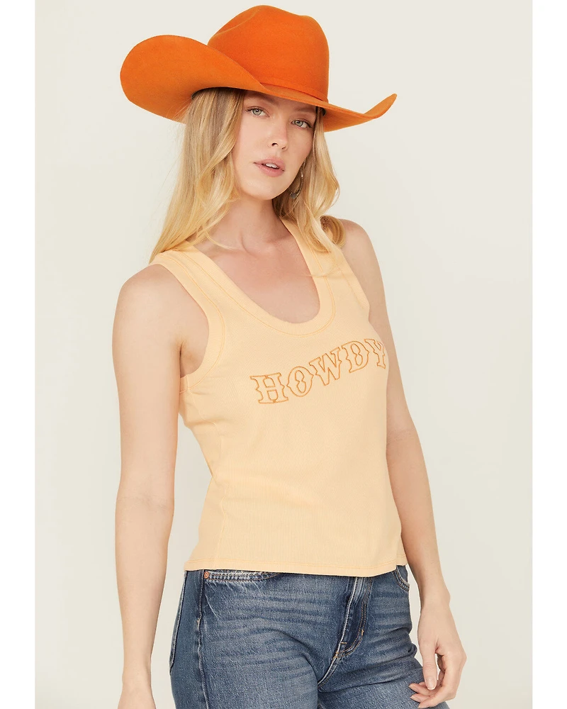 White Crow Women's Howdy Embroidered Tank