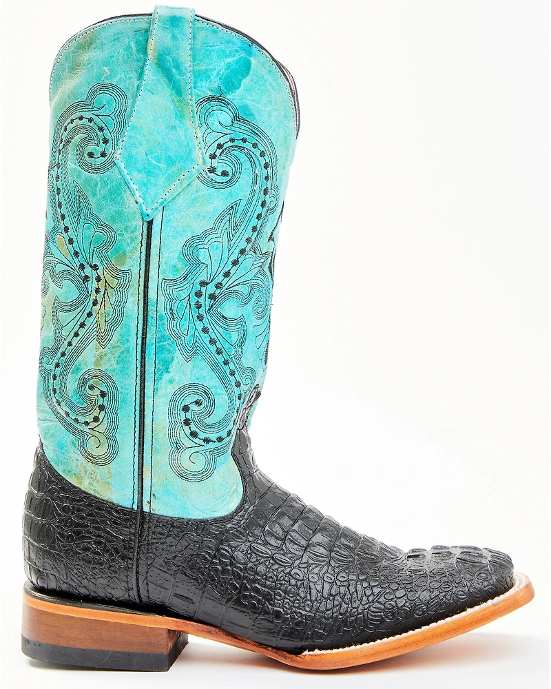 Ferrini Women's Caiman Tail Print Western Boots