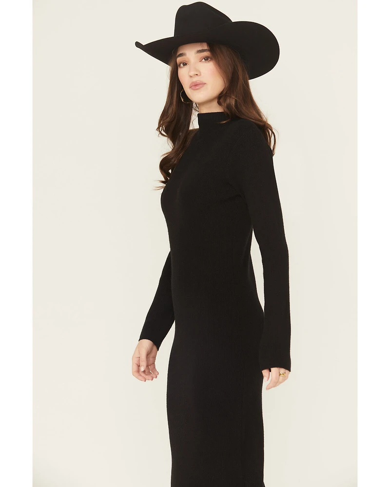 Ariat Women's Alicia Long Sleeve Fringe Sweater Midi Dress
