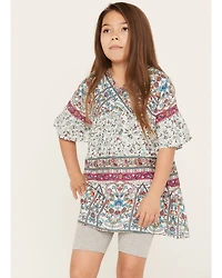 Hayden Girls' Printed Bell Sleeve Tunic
