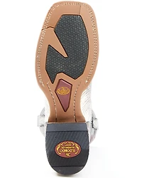 El Dorado Men's Natural Ring Tail Lizard Exotic Western Boots - Broad Square Toe