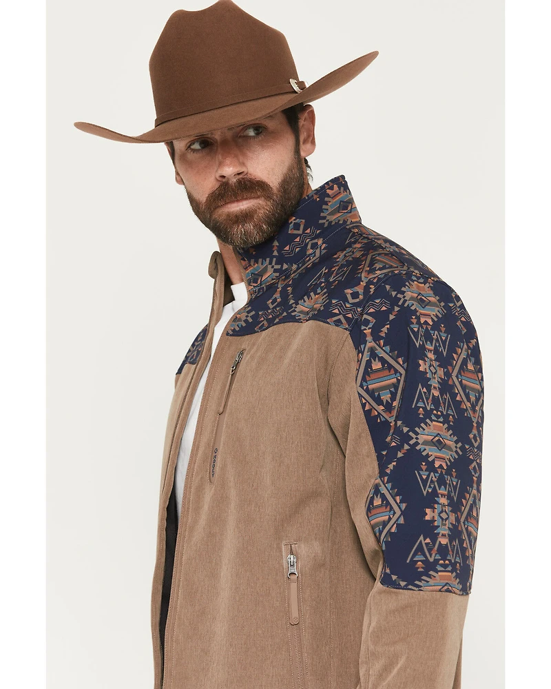 Hooey Men's Jackson Hole Southwestern Colorblock Softshell Jacket
