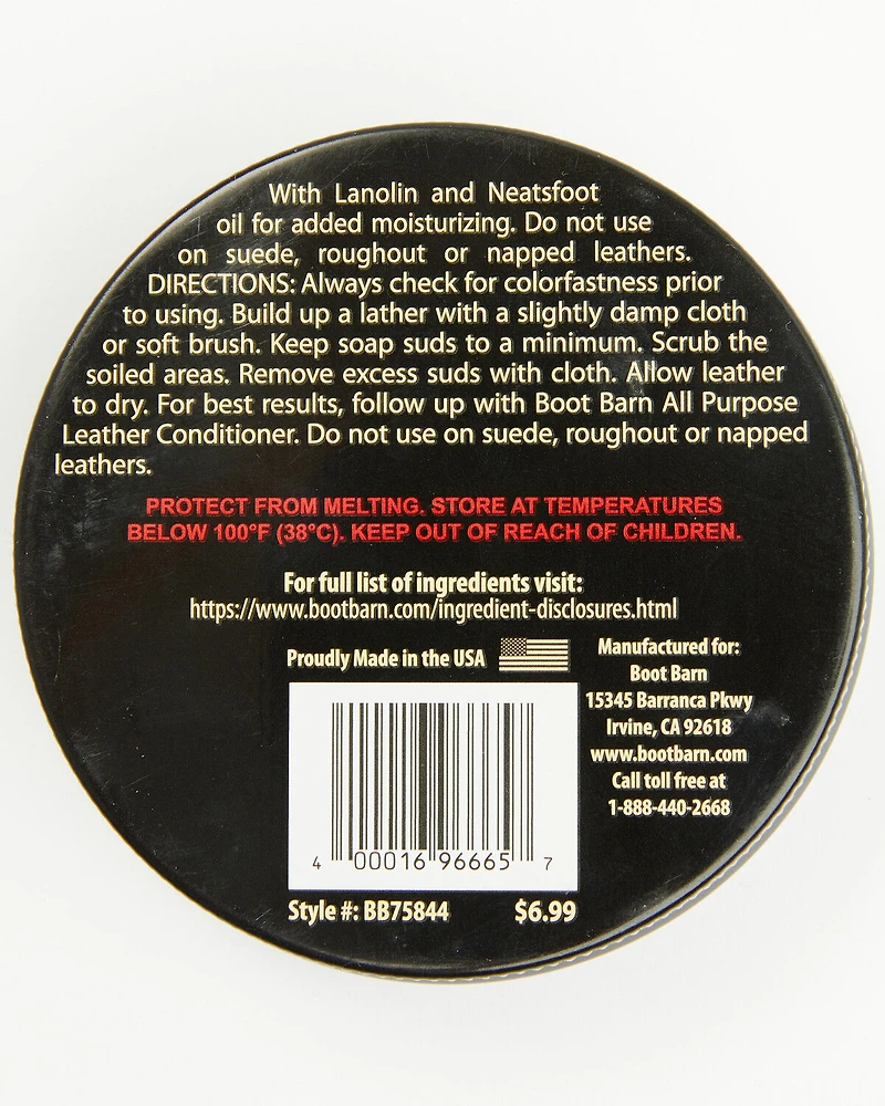 Boot Barn Saddle Soap