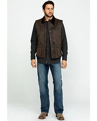 Cripple Creek Men's Enzyme Washed Cotton Concealed Carry Vest