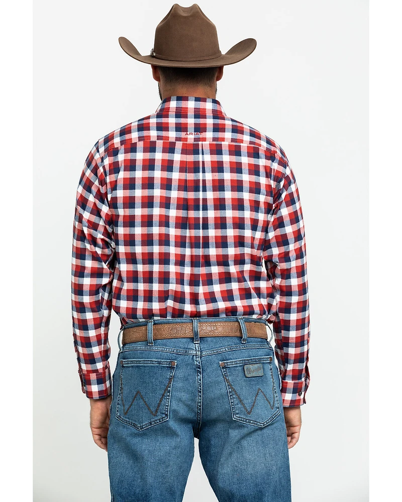 Ariat Men's Elzerman Performance Flannel Long Sleeve Western Shirt