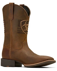 Ariat Men's Sport Freedom Distressed Western Boots - Broad Square Toe