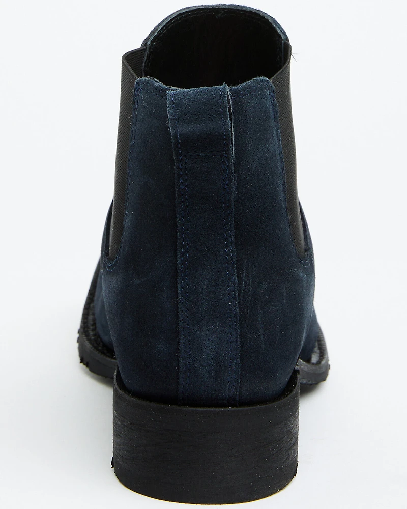 Laredo Men's Cambridge Suede Western Ankle Boots - Broad Square Toe