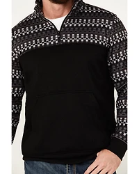 RANK 45® Men's Grove Striped Print 1/4 Zip Pullover