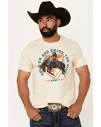 RANK 45® Men's Hold On And Enjoy The Ride Short Sleeve Graphic T-Shirt