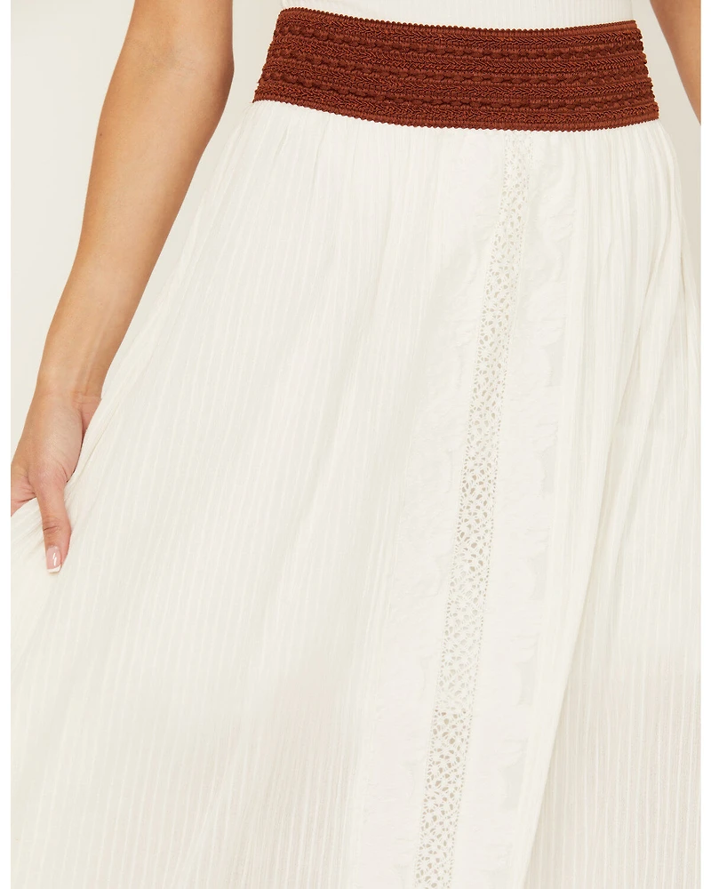Shyanne Women's Lace Inset Maxi Skirt