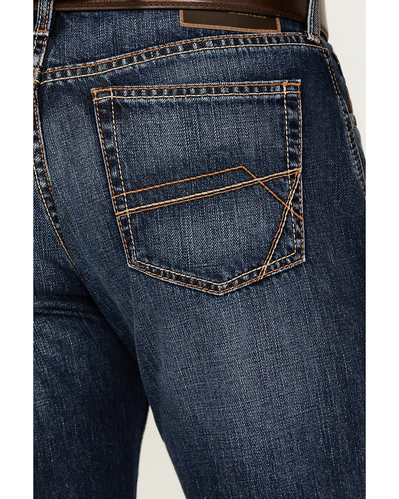 Ariat Men's M2 Bradford Cleveland Dark Wash Relaxed Bootcut Rigid Jeans - Big