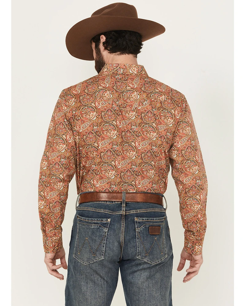 Gibson Trading Co Men's Wild Fire Medallion Print Long Sleeve