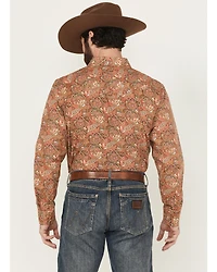 Gibson Trading Co Men's Wild Fire Medallion Print Long Sleeve
