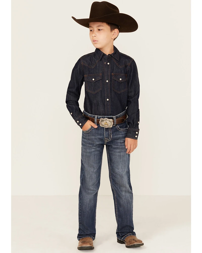 Rock & Roll Denim Boys' Bootcut Stretch Jeans