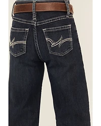 Wrangler Girls' "W" Swish Embroidery Bootcut Jeans