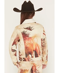 Wrangler X Lainey Wilson Girls' Horse Trucker Jacket