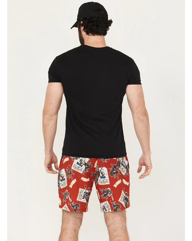 Cinch Men's Rodeo Print Stretch Board Shorts