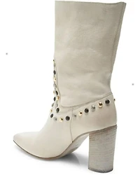 Free People Women's Dakota Heel Studded Western Boots - Round Toe