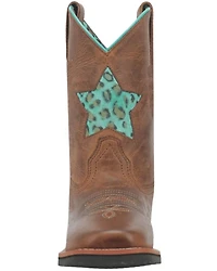 Dan Post Little Girls' Starr Western Boots - Broad Square Toe