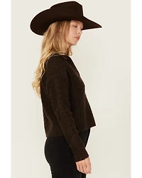 Cleo + Wolf Women's Solid Cable Knit Sweater