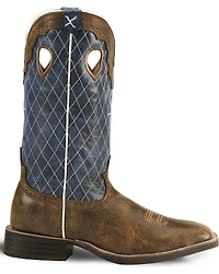 Twisted X Men's Distressed Ruff Stock Western Boots - Broad Square Toe