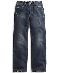 Tin Haul Men's Regular Joe Straight Leg Striped Lining Jeans