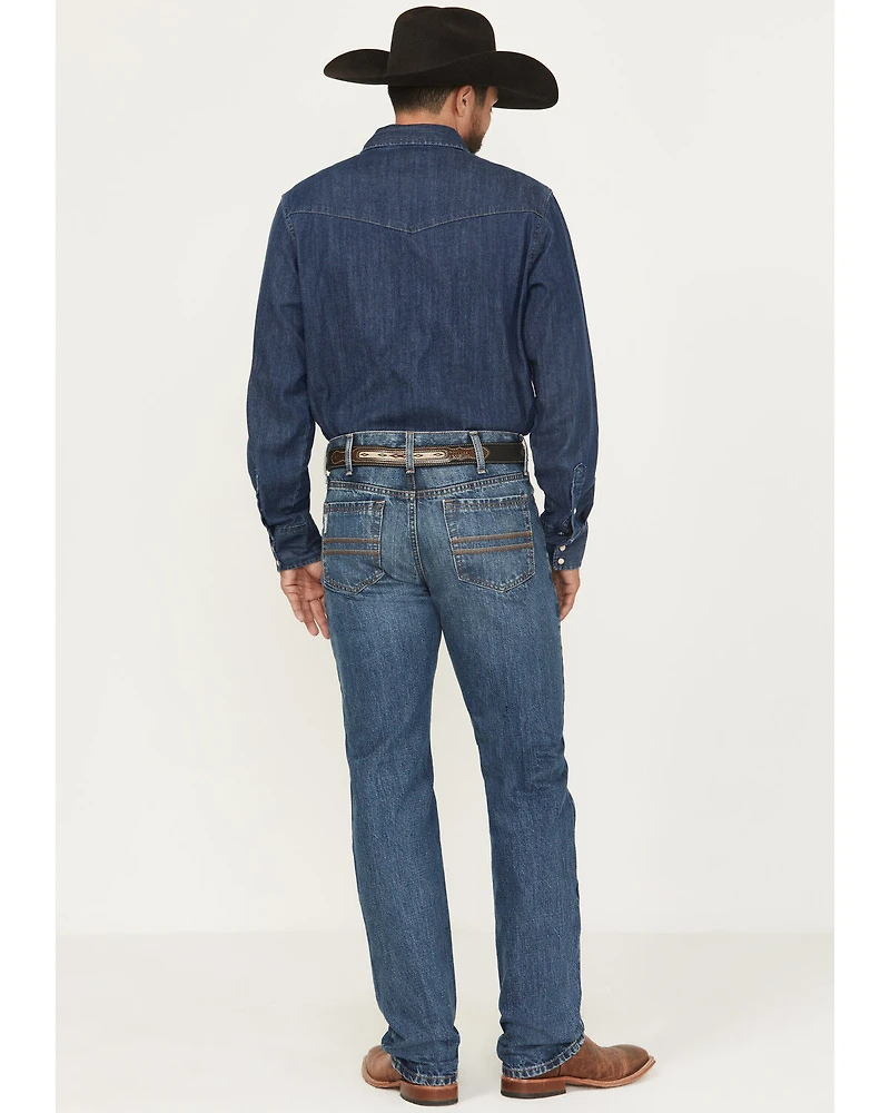 Cinch Men's Silver Label Medium Wash Slim Straight Rigid Denim Jeans