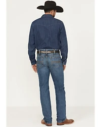 Cinch Men's Silver Label Medium Wash Slim Straight Rigid Denim Jeans