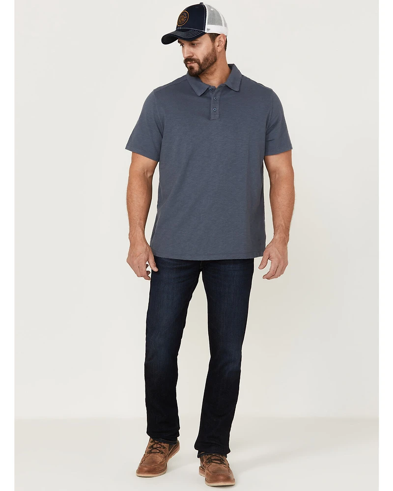 Brothers and Sons Men's Short Sleeve Slub Polo Shirt