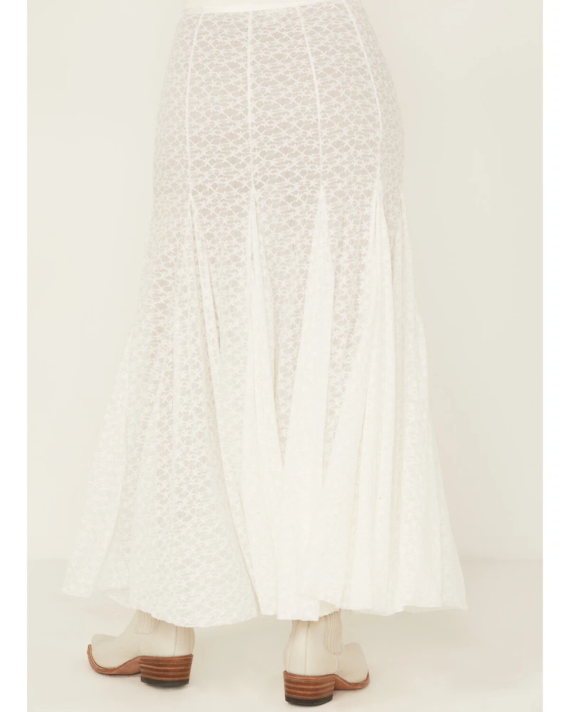 Free People Women's Kiss Lace Slip Maxi Skirt